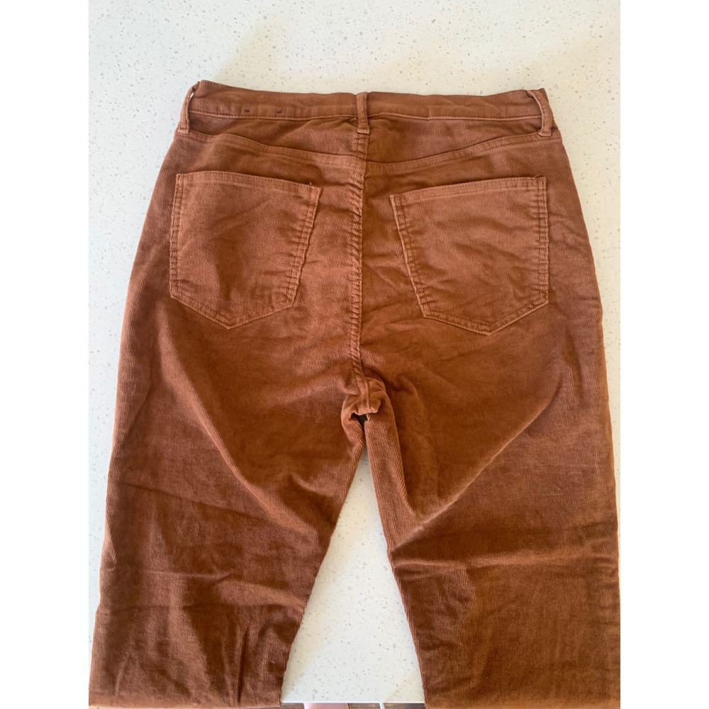 Gap Soft Vintage Slim Corduroy Pants Cognac Brown Womens 10/30 Mid Rise Straight - Picture 3 of 8